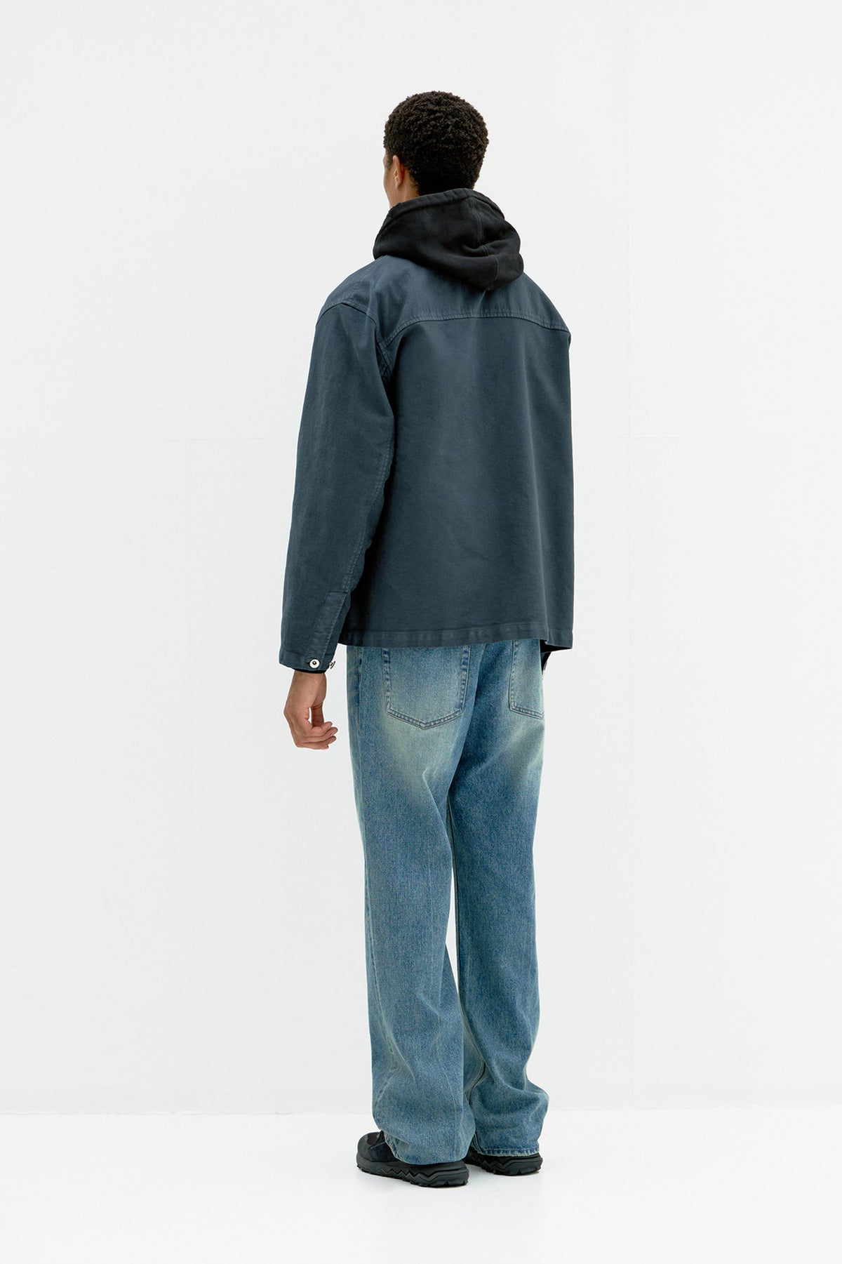 Coor - Garment Dyed Rumberjack Shirt (Charcoal) product image 4 | TRAB K-Fashion Australia