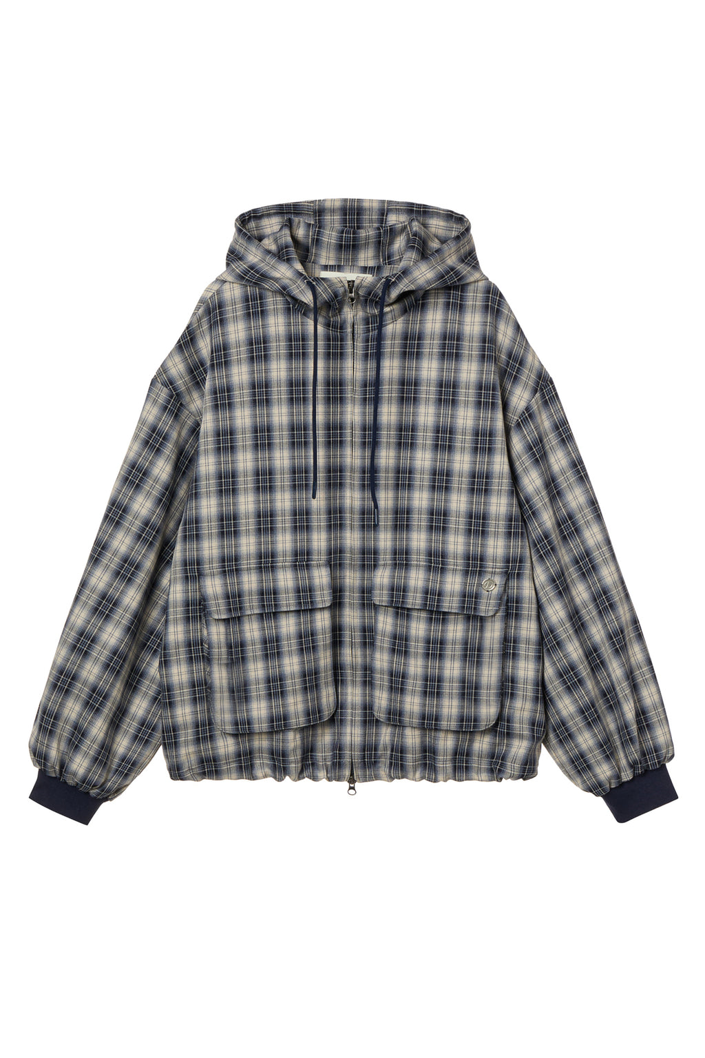 Deinet - Check Bomber Jacket (Navy) product image 1 | TRAB K-Fashion Australia