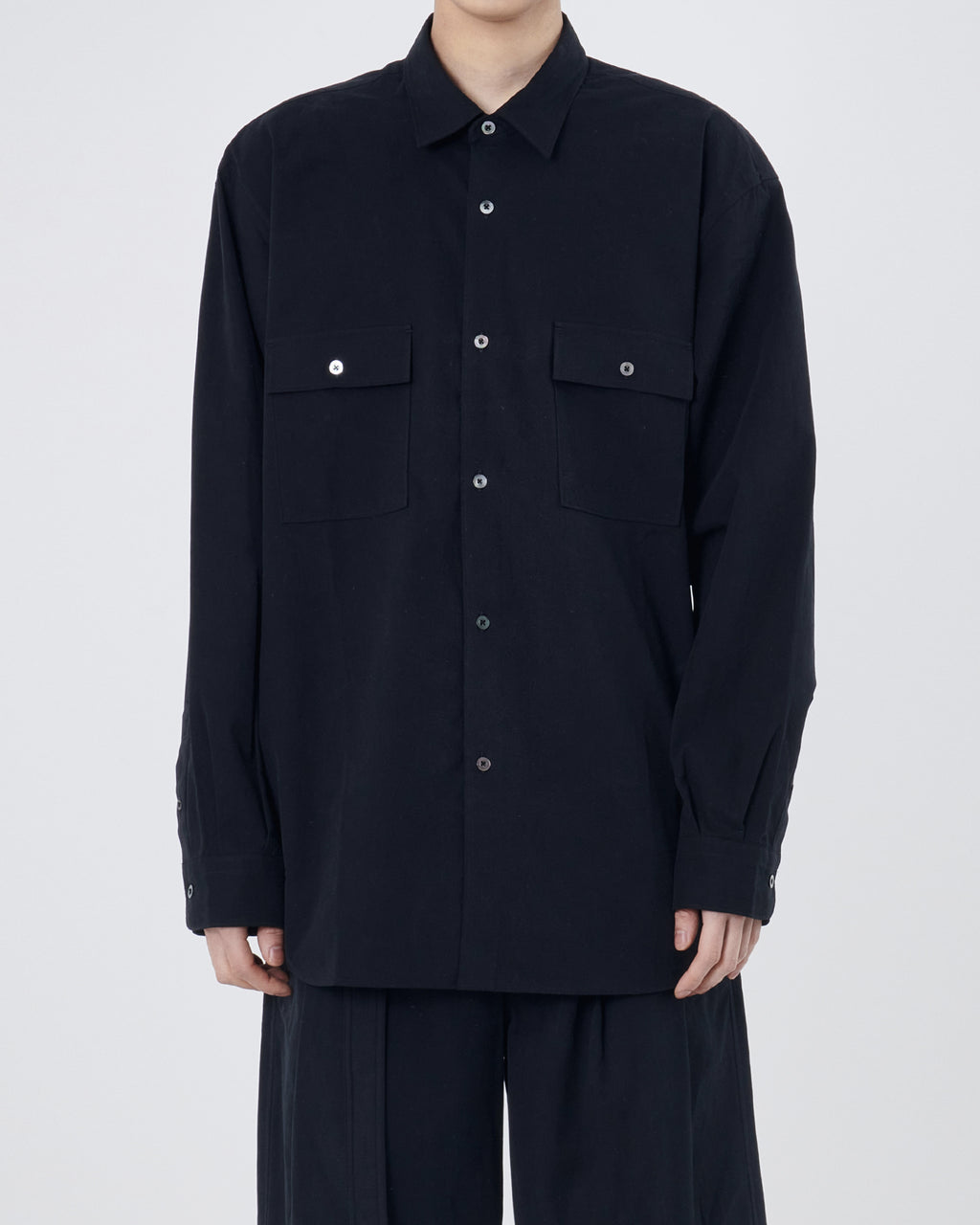 Brownyard - Two Pocket Shirt (Black) product image 1 | TRAB K-Fashion Australia