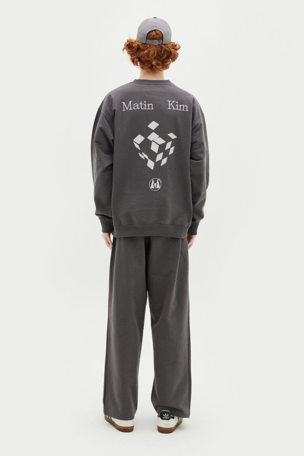 Matin Kim - Crisp Logo Ball Cap (Silver) product image 6 | TRAB K-Fashion Australia