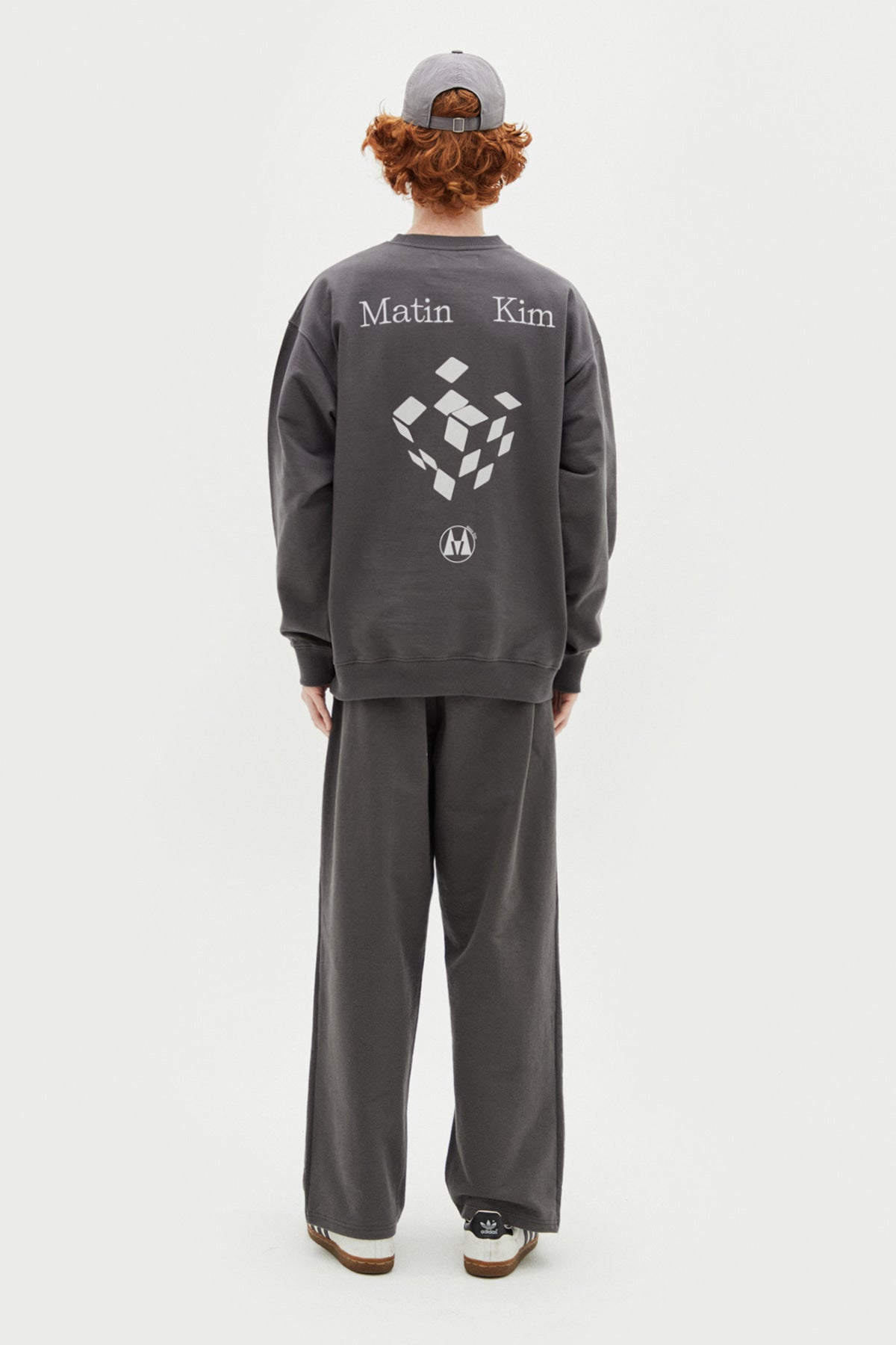 Matin Kim - Crisp Logo Ball Cap (Silver) product image 6 | TRAB K-Fashion Australia