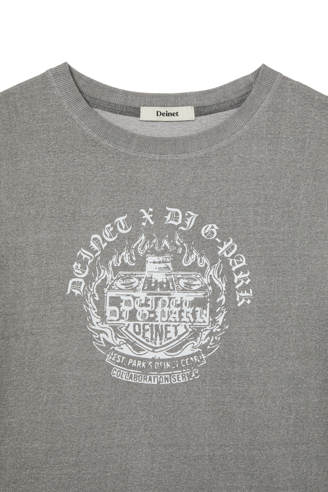 Deinet - Dj Graphic Basic T-Shirt (Charcoal) product image 4 | TRAB K-Fashion Australia