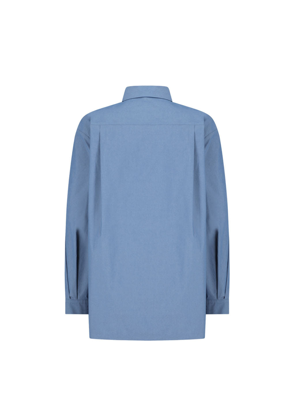 Amomento - Square Pocket Oversized Shirt (Blue) product image 6 | TRAB K-Fashion Australia
