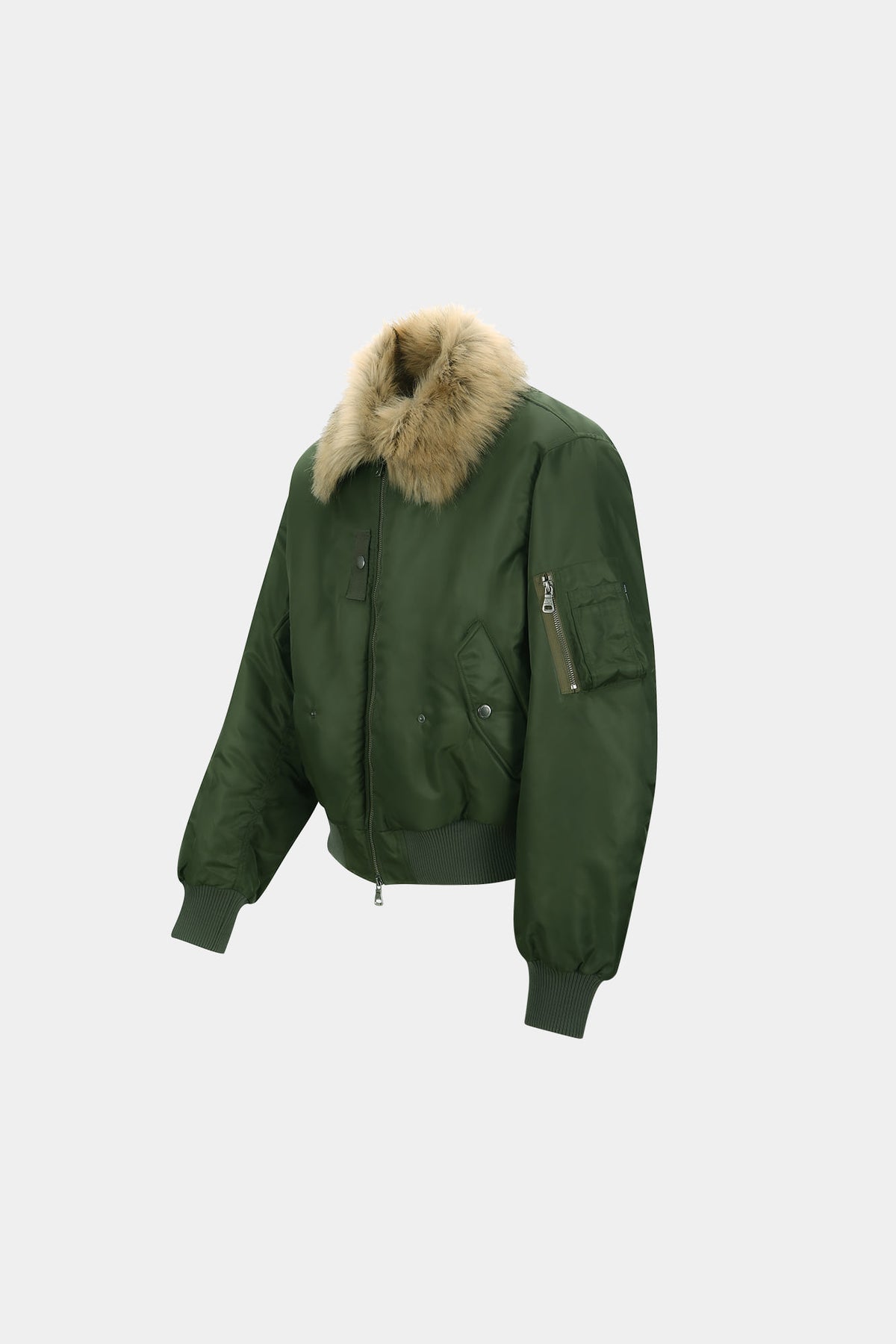 Andersson Bell - Fur Collar Ma-1 Bomber (Khaki) product image 19 | TRAB K-Fashion Australia