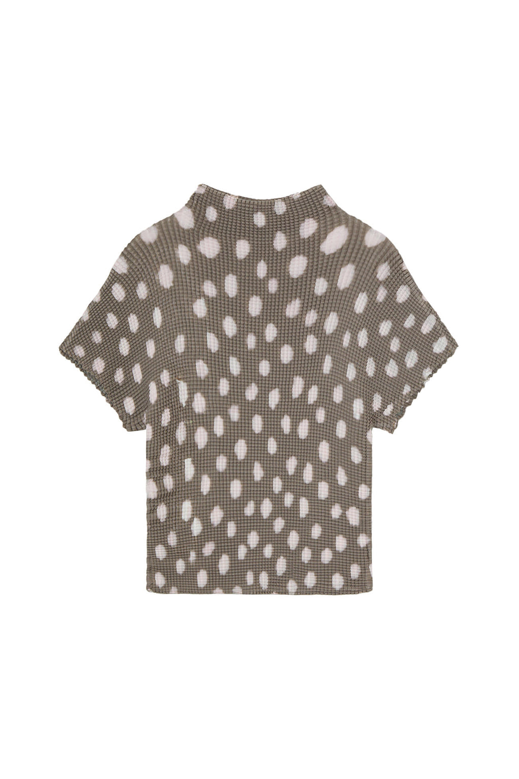 Deinet - Pleated Graphic T-Shirt (Brown) product image 1 | TRAB K-Fashion Australia