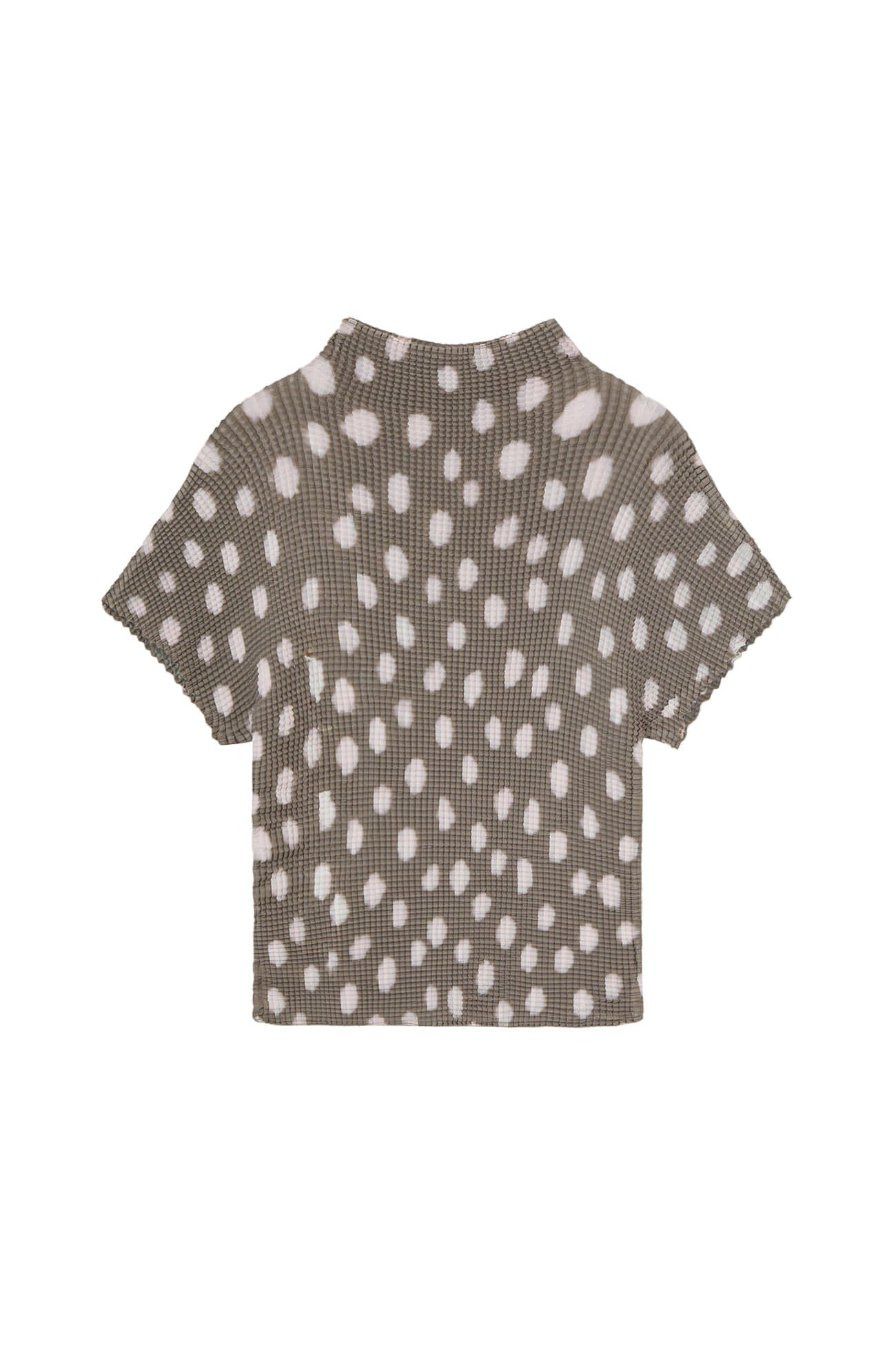 Deinet - Pleated Graphic T-Shirt (Brown) product image 1 | TRAB K-Fashion Australia