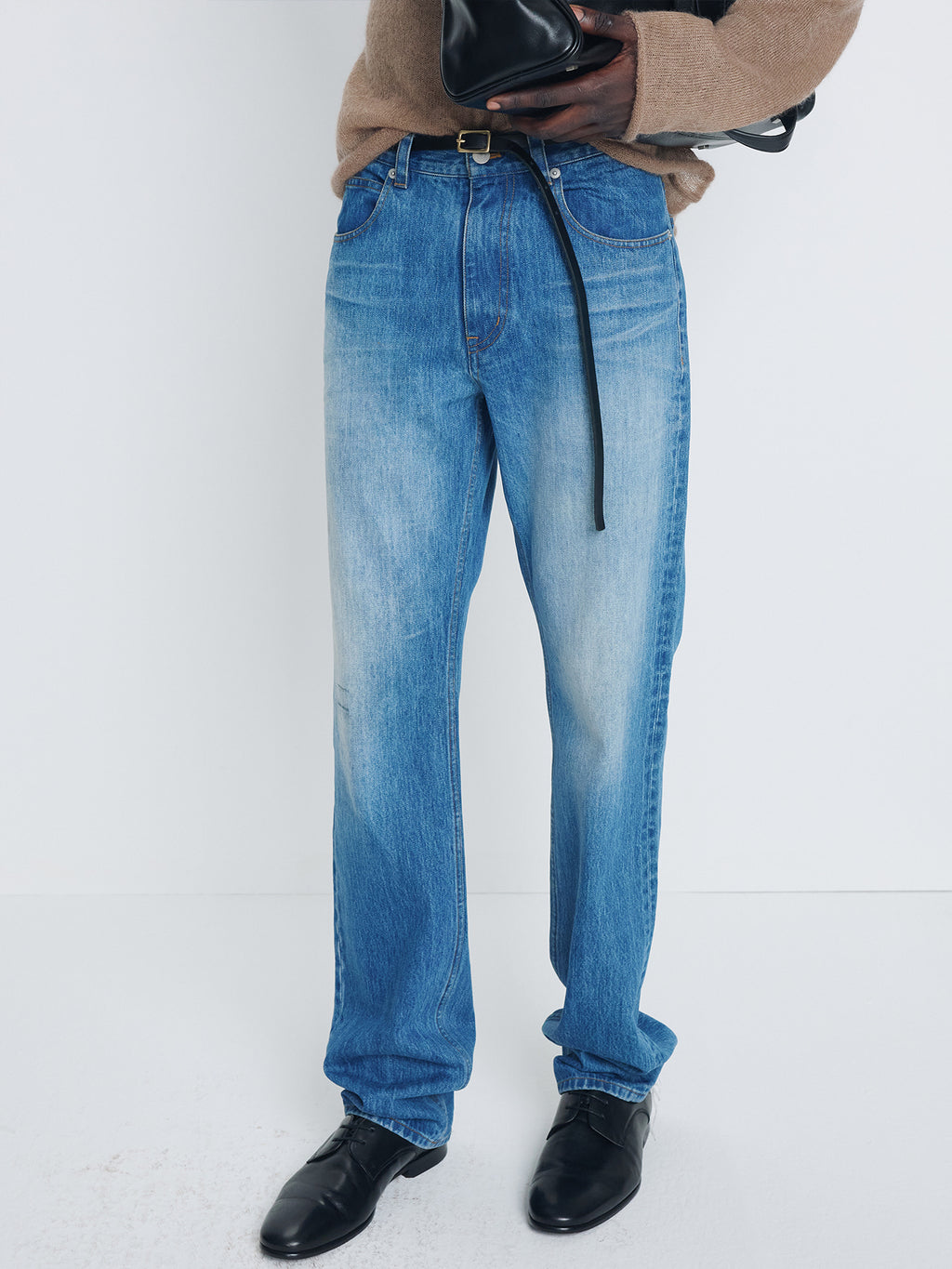 Tonywack - Slim-Straight Denim Jeans (Vintage Mid-Blue) product image 1 | TRAB K-Fashion Australia