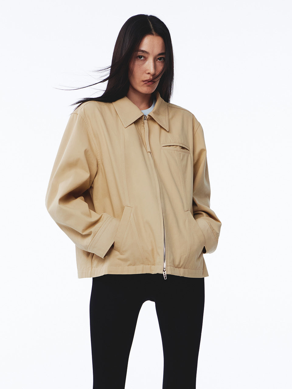 Kijun - Orbit Patch Jacket (Beige) product image 9 | TRAB K-Fashion Australia