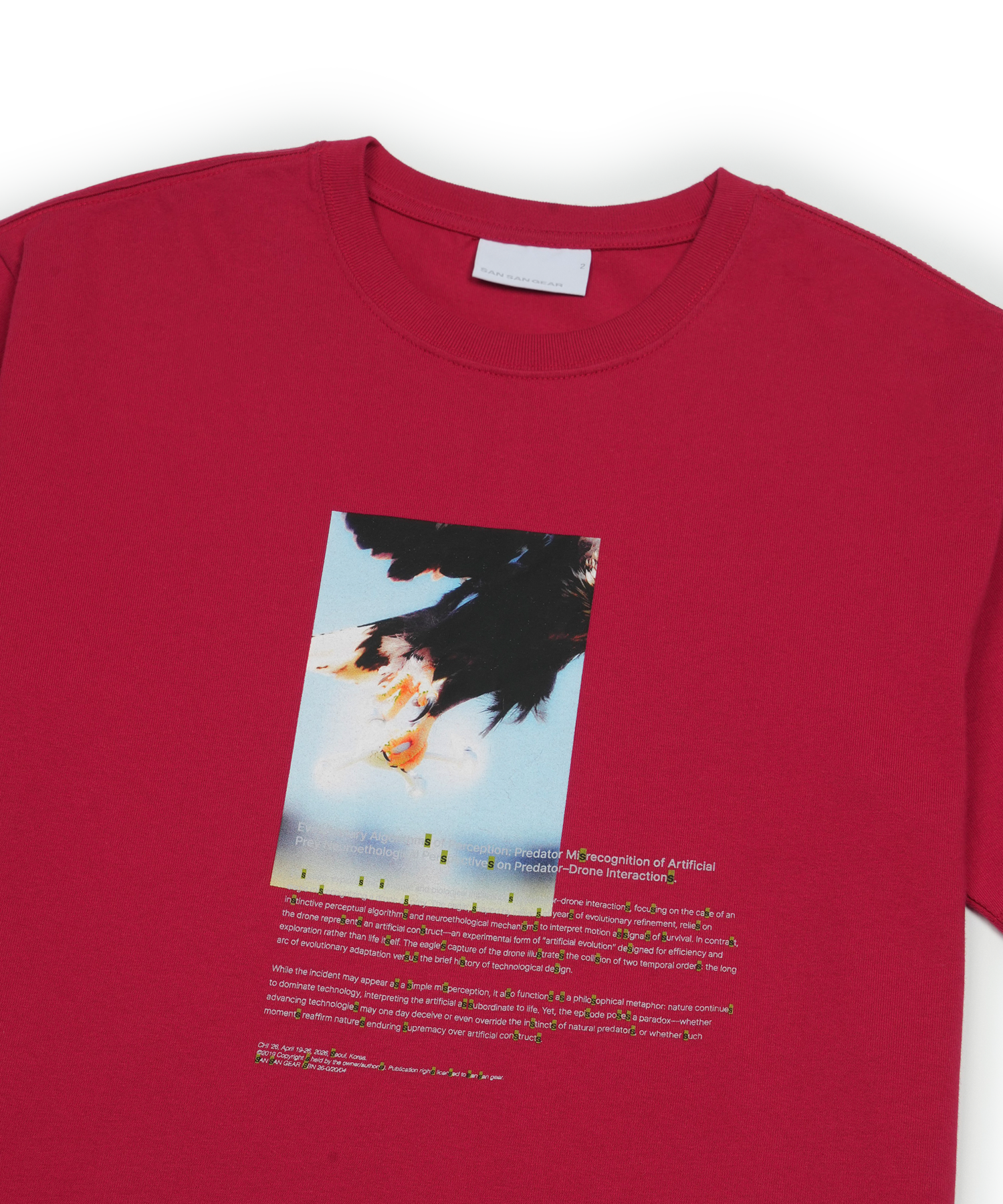 San San Gear - Over Tech T-Shirt (Red) product image 3 | TRAB K-Fashion Australia