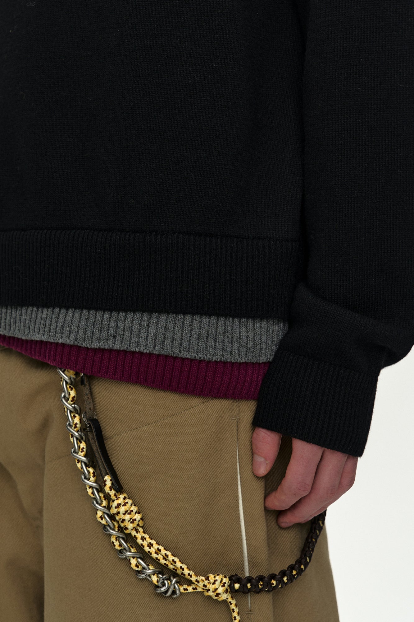 Andersson Bell - Layered Cardigan (Black) product image 7 | TRAB K-Fashion Australia