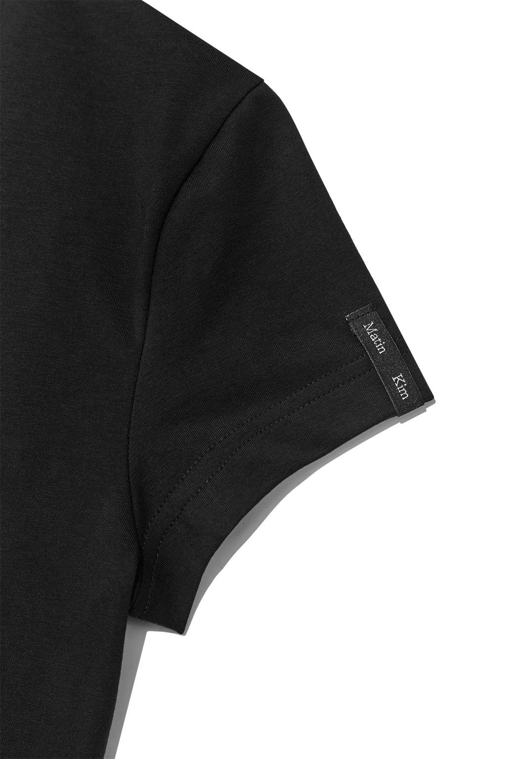 Matin Kim - Slit Button Point Crop Top (Black) product image 5 | TRAB K-Fashion Australia