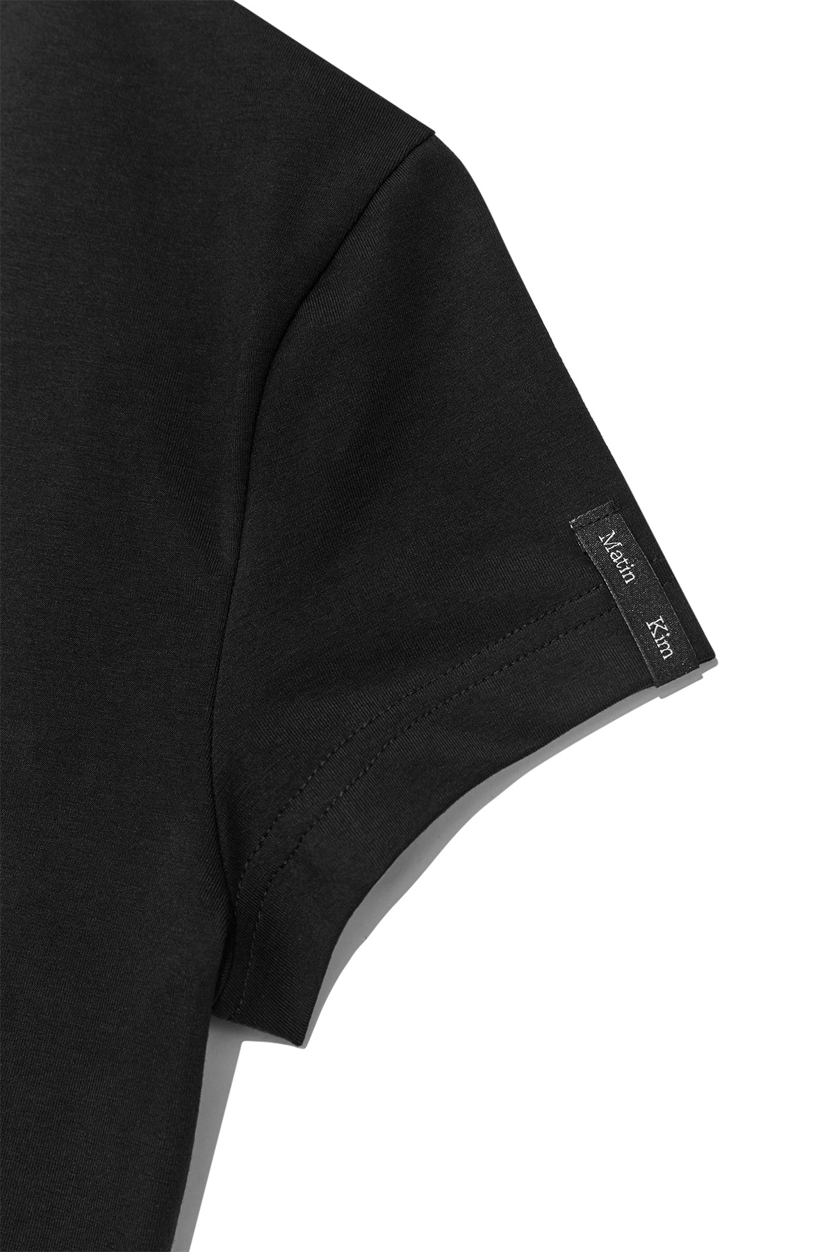 Matin Kim - Slit Button Point Crop Top (Black) product image 5 | TRAB K-Fashion Australia