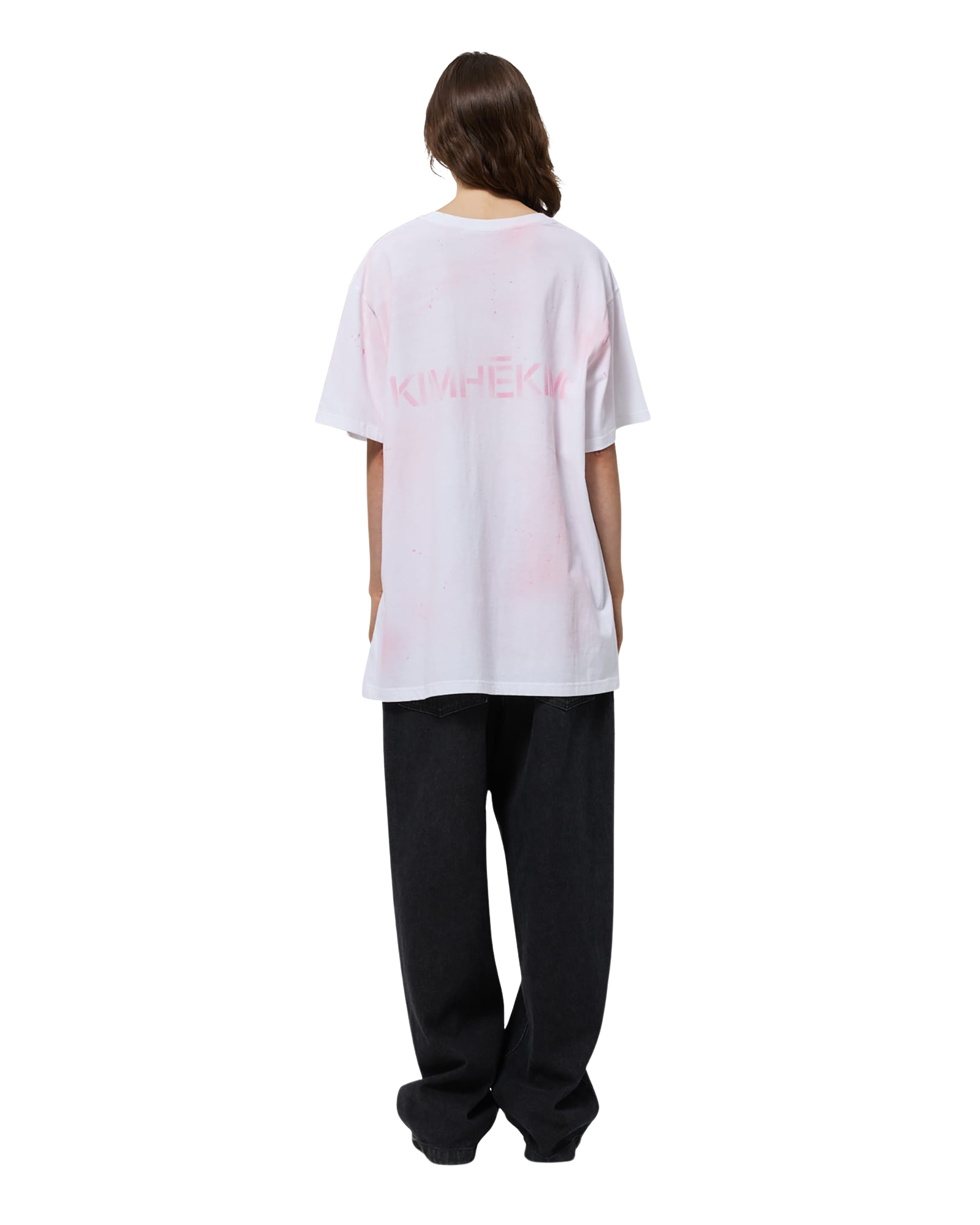 Kimhe Kim - Spray Dyed T-Shirt (White) product image 4 | TRAB K-Fashion Australia