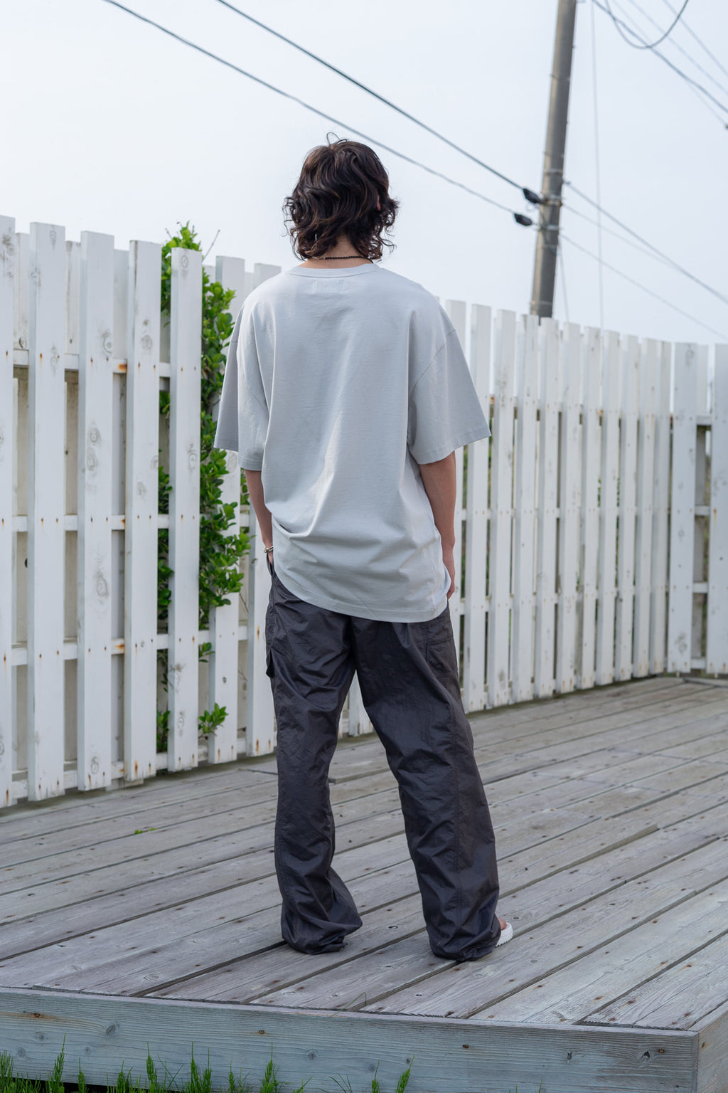 Matin Kim - Stitch Point Nylon Pants (Charcoal) product image 10 | TRAB K-Fashion Australia