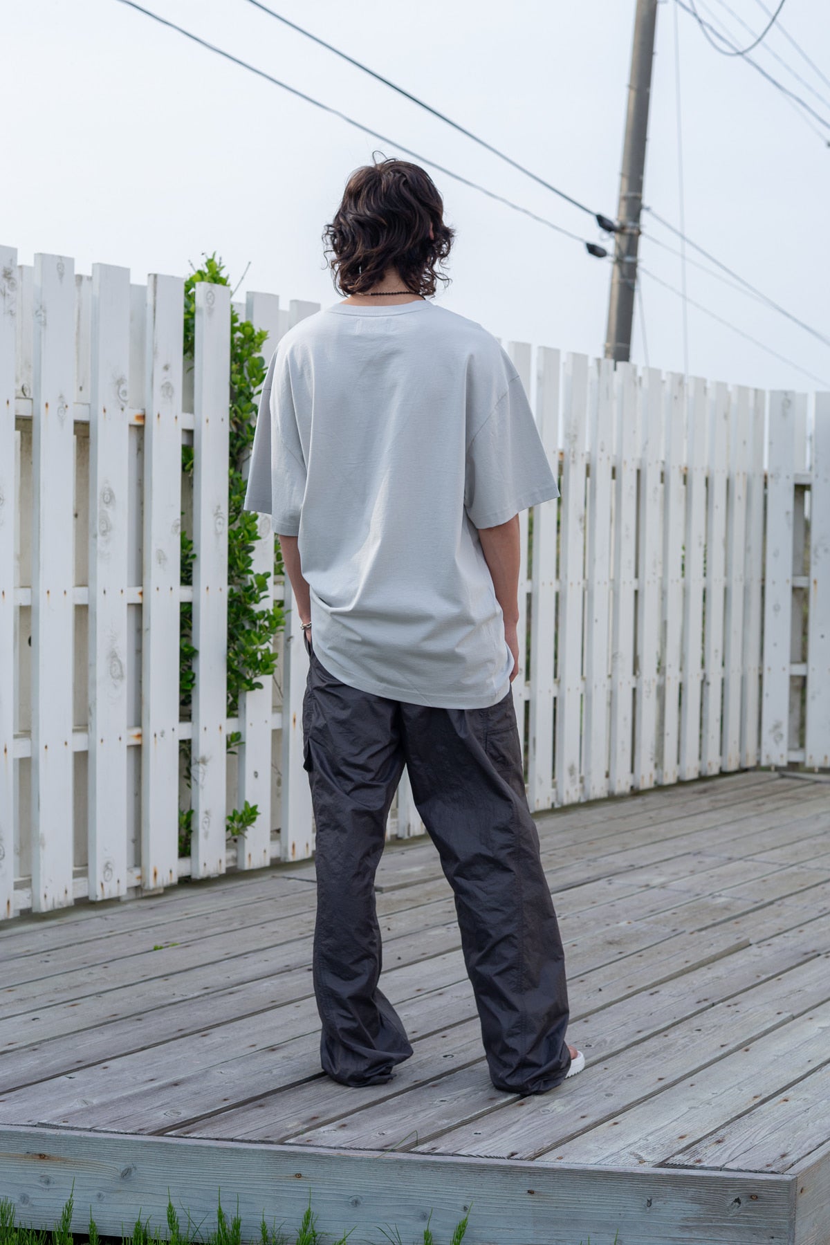 Matin Kim - Stitch Point Nylon Pants (Charcoal) product image 10 | TRAB K-Fashion Australia