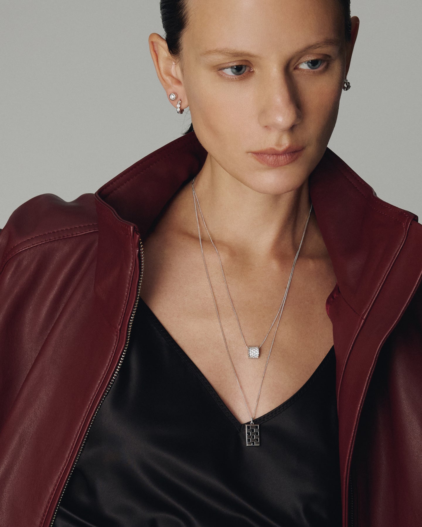Numbering - Bezel Set Solitaire Earrings #3201 product image 4 | TRAB K-Fashion Australia