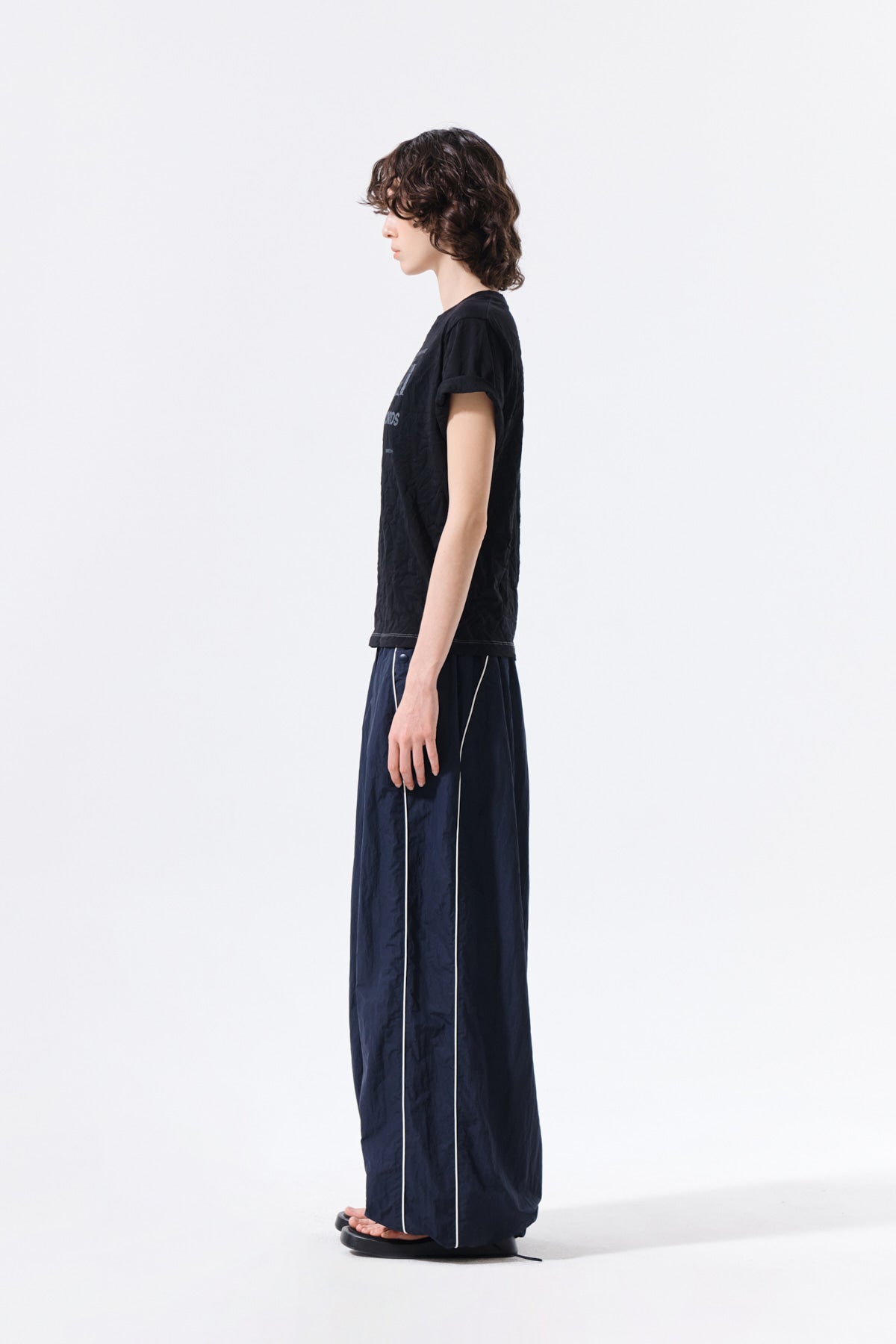 Matin Kim - Matin 16 Logo Track Pants (Navy) product image 6 | TRAB K-Fashion Australia