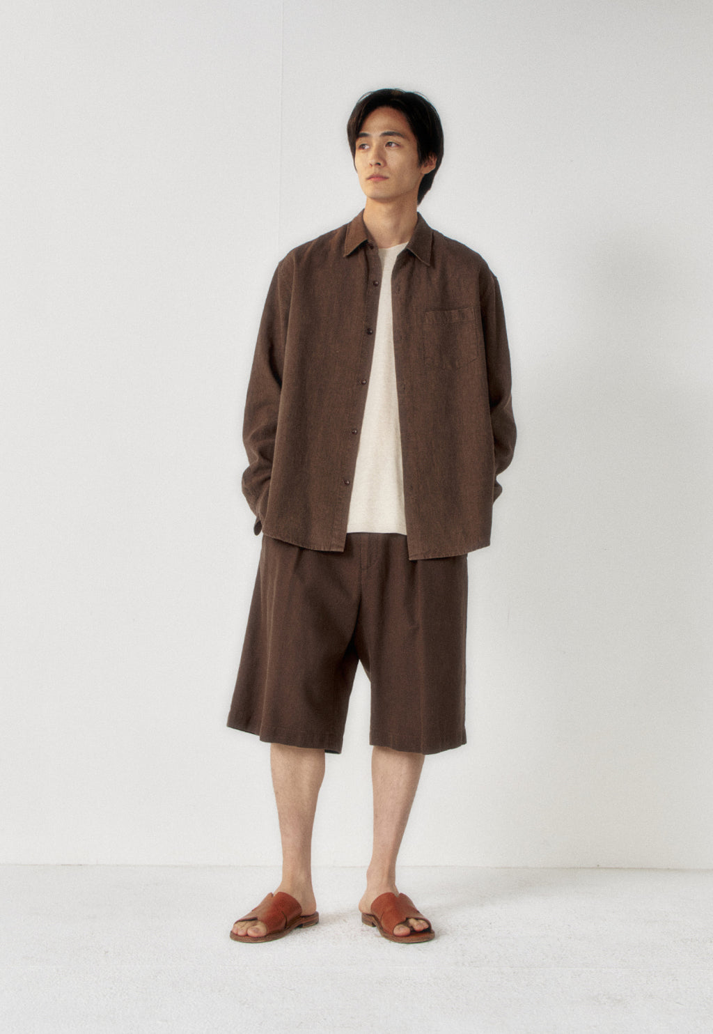 Art if acts - Washed Linen Shirt (Wood) product image 2 | TRAB K-Fashion Australia