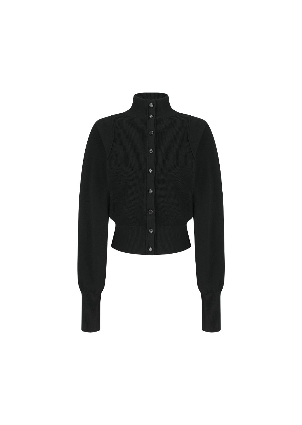 Amomento - Blocking button up cardigan (Black) product image 5 | TRAB K-Fashion Australia