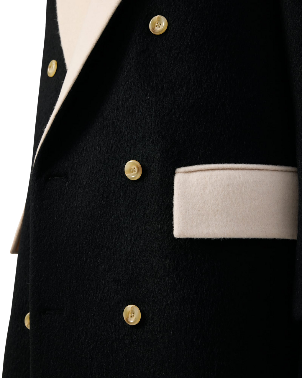 Kimhe Kim - Bi Color Double Breasted Coat (Black/Ivory) product image 23 | TRAB K-Fashion Australia