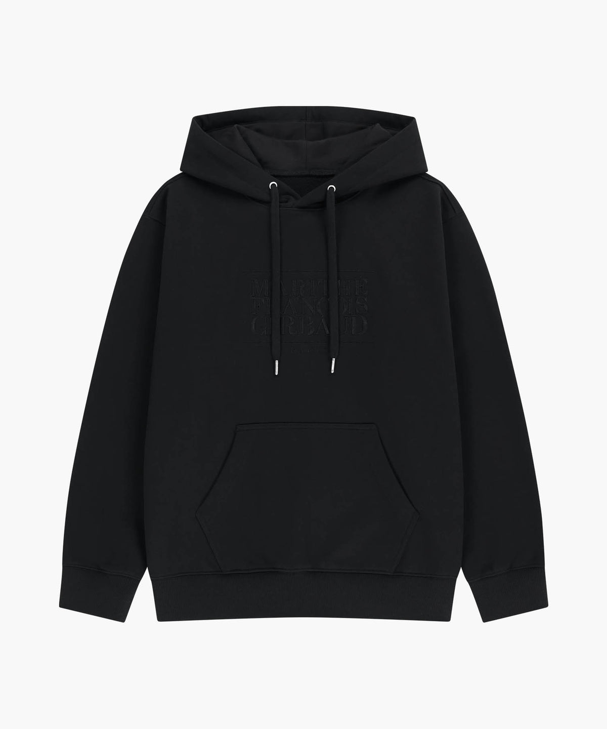 Marithe & Francois Girbaud - Classic Logo Embroidery Hoodie (Black Black) product image 6 | TRAB K-Fashion Australia