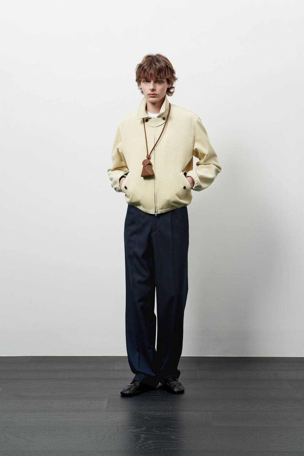 STU - Strap Corduroy Jacket (Ivory) product image 6 | TRAB K-Fashion Australia