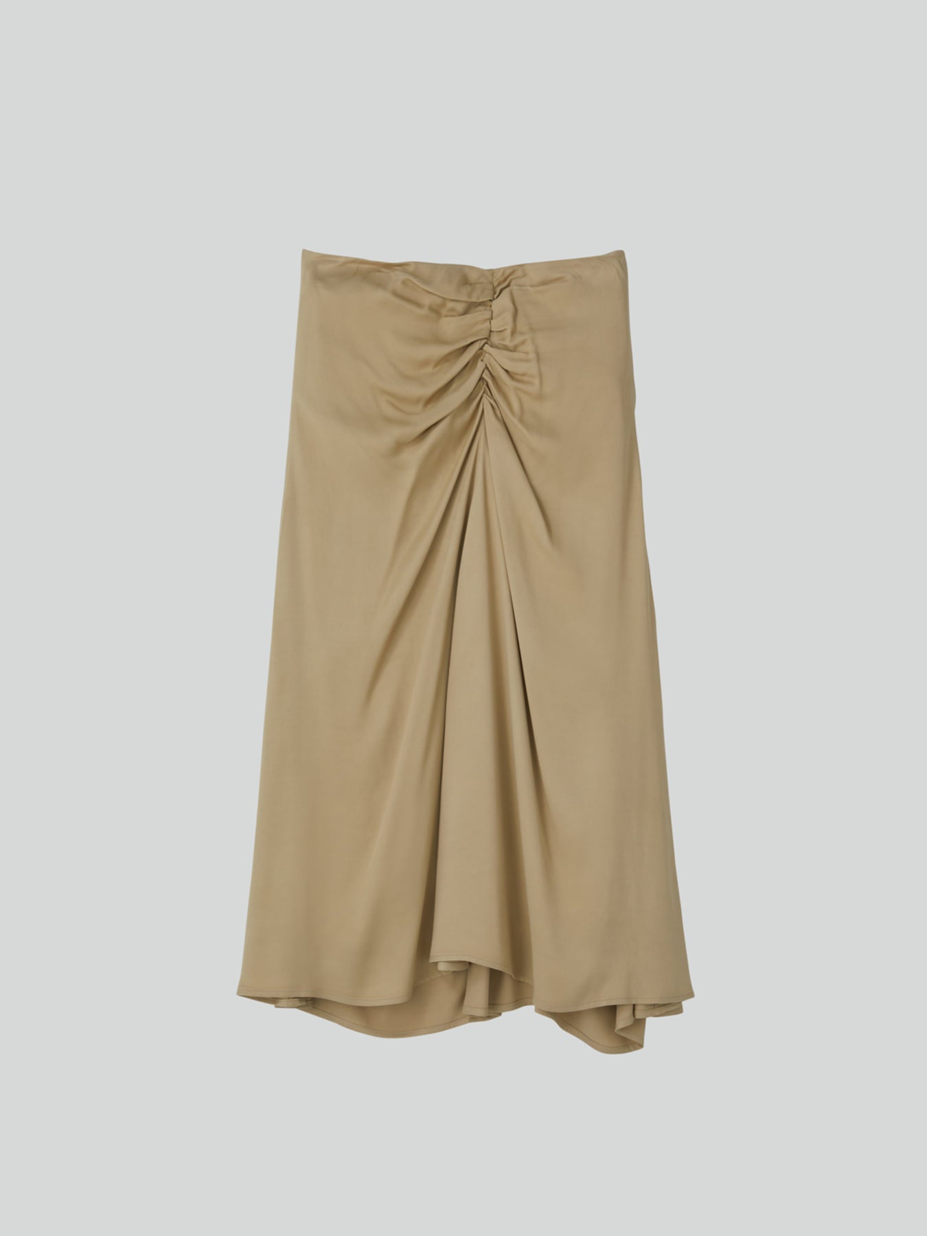 Recto - Asymmetric Shirring Skirt (Light Beige) product image 9 | TRAB K-Fashion Australia
