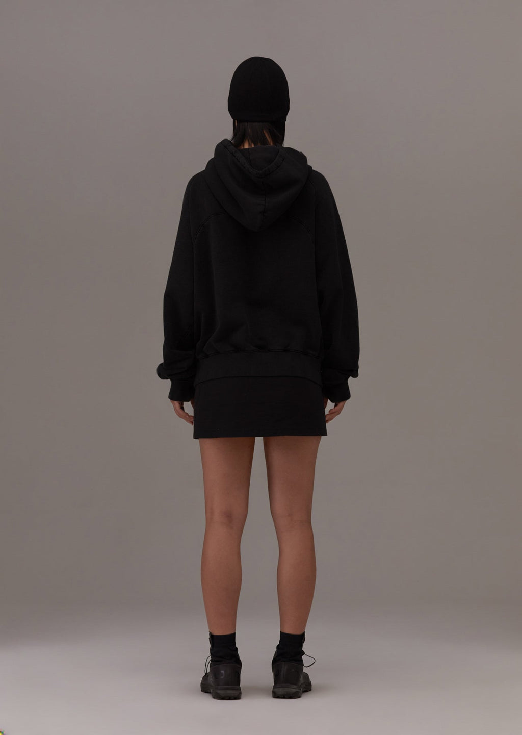 Hyein Seo - Button Hoodie (Black) product image 3 | TRAB K-Fashion Australia
