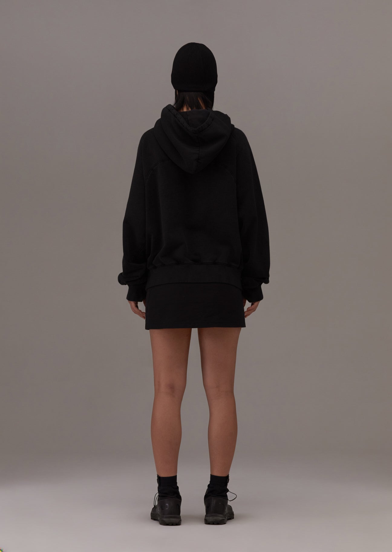 Hyein Seo - Button Hoodie (Black) product image 3 | TRAB K-Fashion Australia
