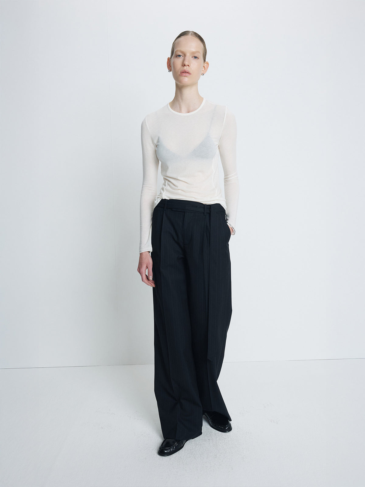 Tonywack - Crew Neck Long Sleeve Top (Ivory) product image 4 | TRAB K-Fashion Australia