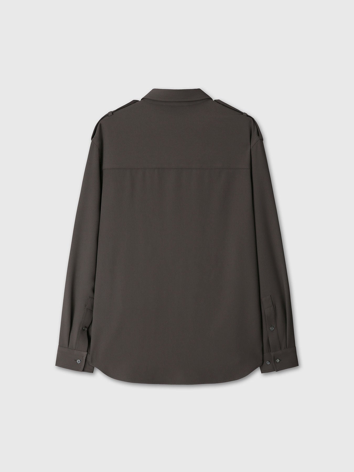 Tonywack - Draped Utility Shirt (Brown) product image 10 | TRAB K-Fashion Australia