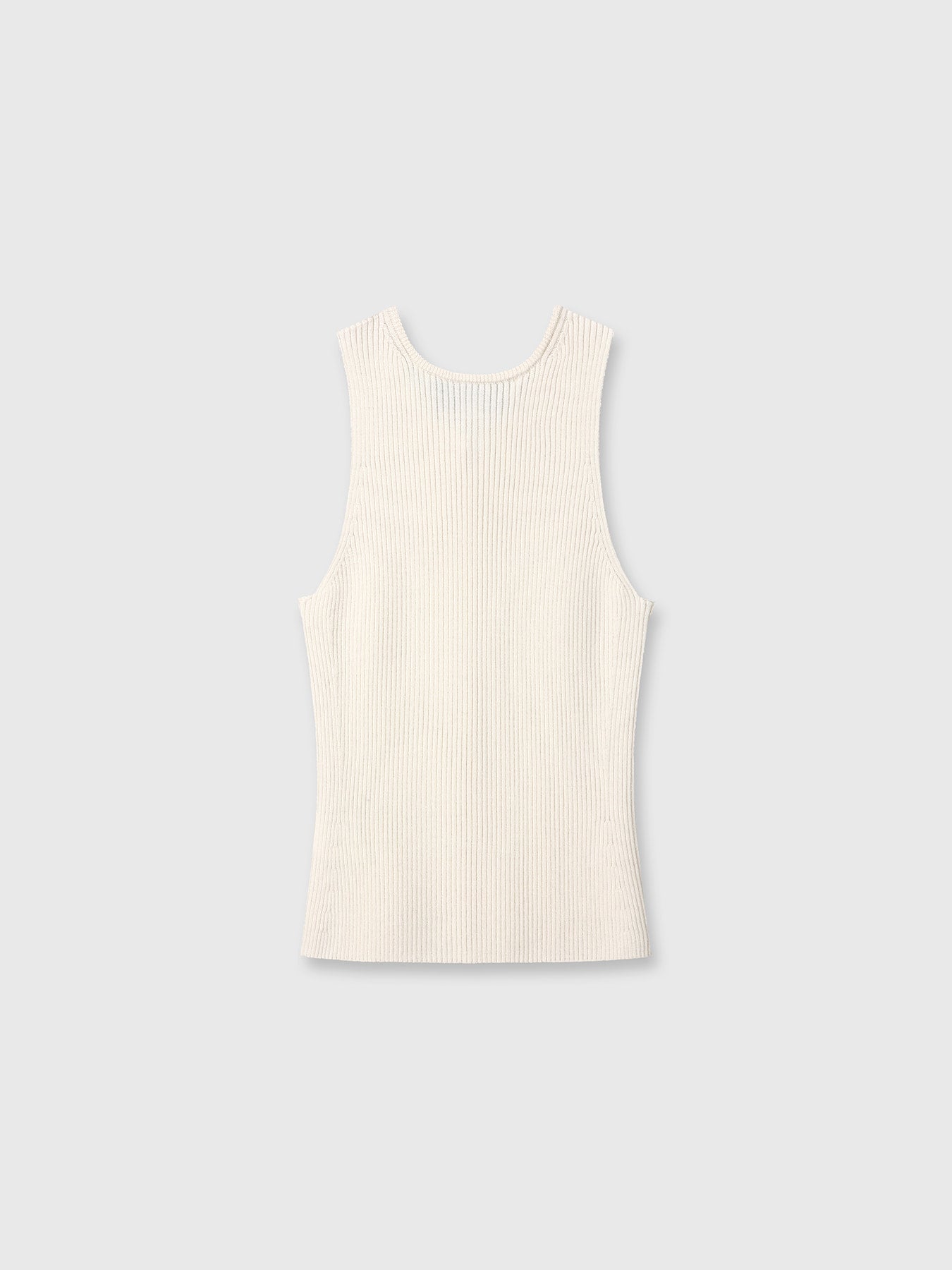 Tonywack - Button Ribbed Sleeveless Cardigan (Ivory) product image 8 | TRAB K-Fashion Australia