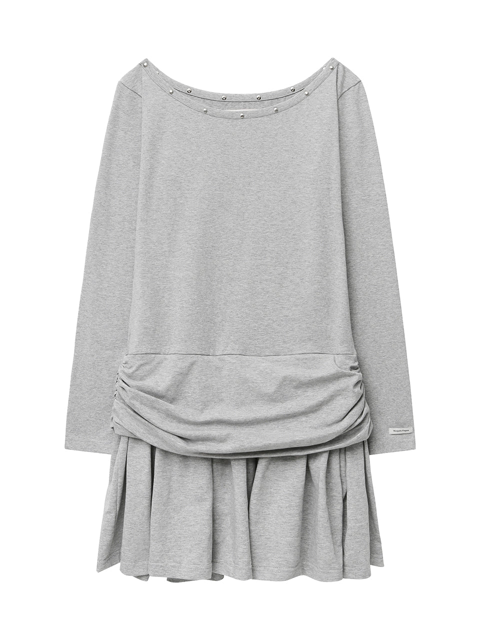 Margarin Fingers - Rivet Jersey One-Piece (Grey) product image 2 | TRAB K-Fashion Australia