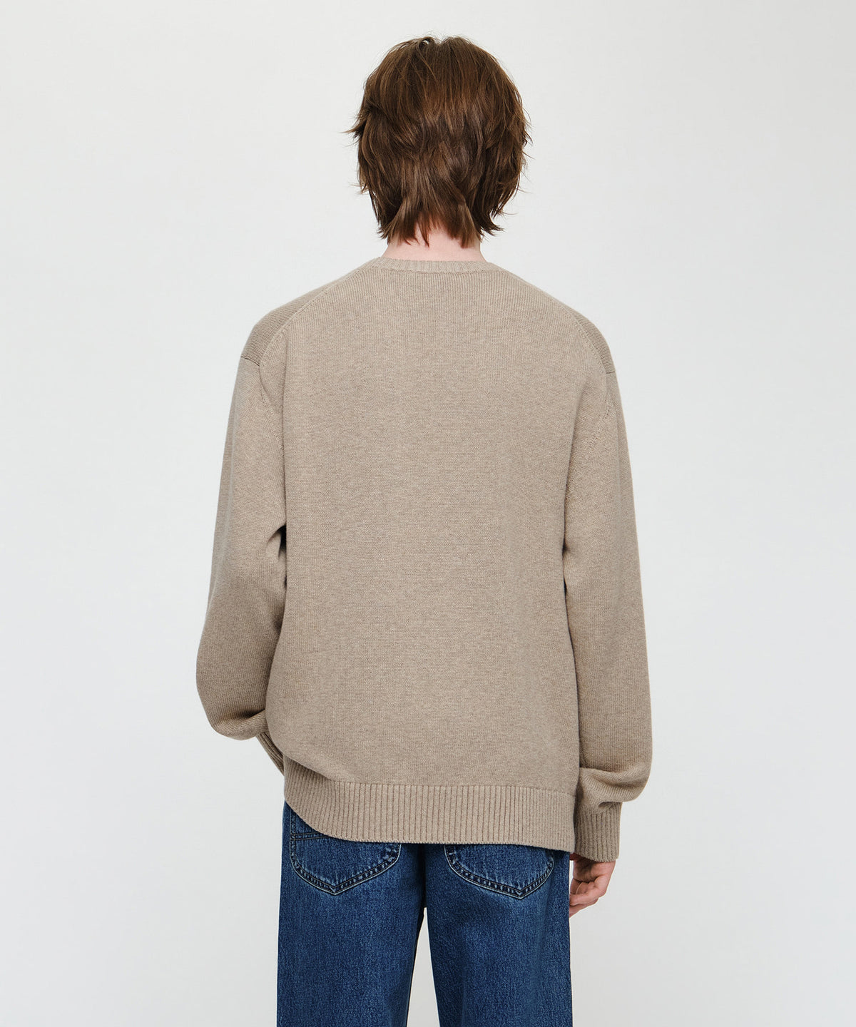 Marithe & Francois Girbaud - Small Classic Logo Knit Pullover (Oatmeal) product image 3 | TRAB K-Fashion Australia