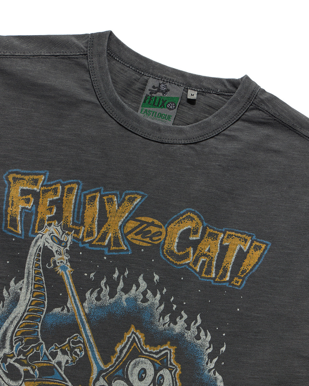 Eastlogue - Felix Vtg Dyed Comics T-shirts (Pigment Charcoal) product image 3 | TRAB K-Fashion Australia