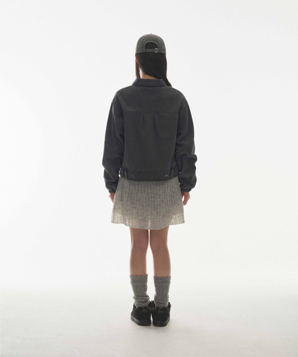 Coyseio - Round Collar Stitch Jacket (Blue Grey) product image 10 | TRAB K-Fashion Australia