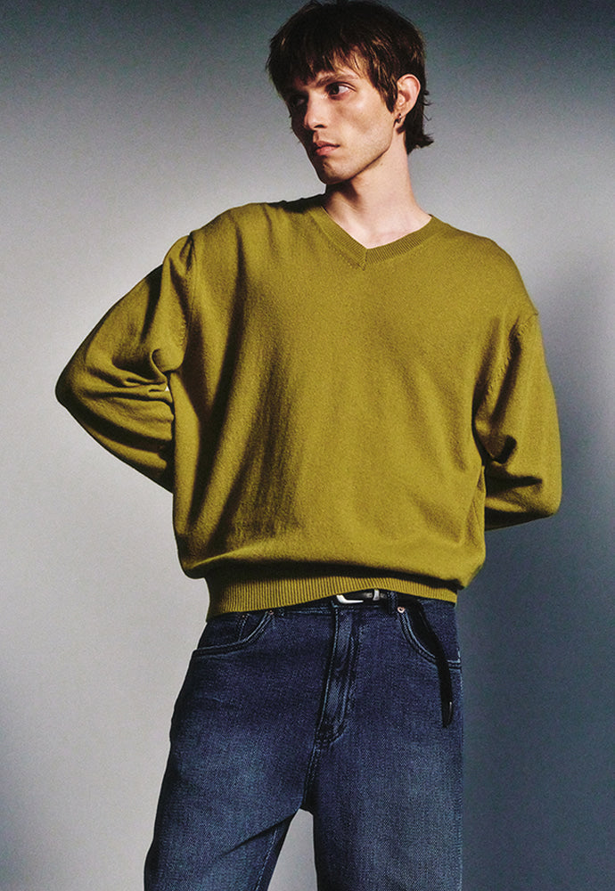 Art if acts - Cashmere V-Neck Knit (Sprout) product image 5 | TRAB K-Fashion Australia