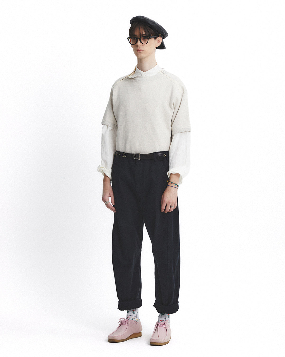 Eastlogue - Army Double Zip T-shirt (Oatmeal) product image 4 | TRAB K-Fashion Australia