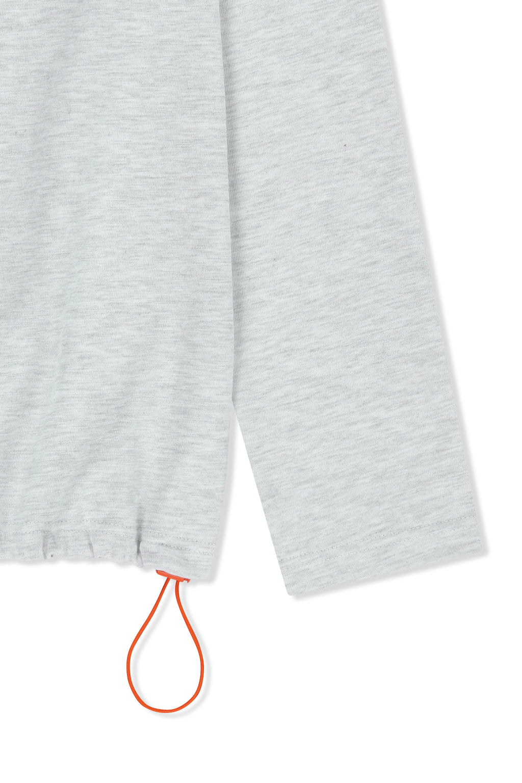 Matin Kim - Color Block Hoody Quarter Zip Up (Light Grey) product image 4 | TRAB K-Fashion Australia