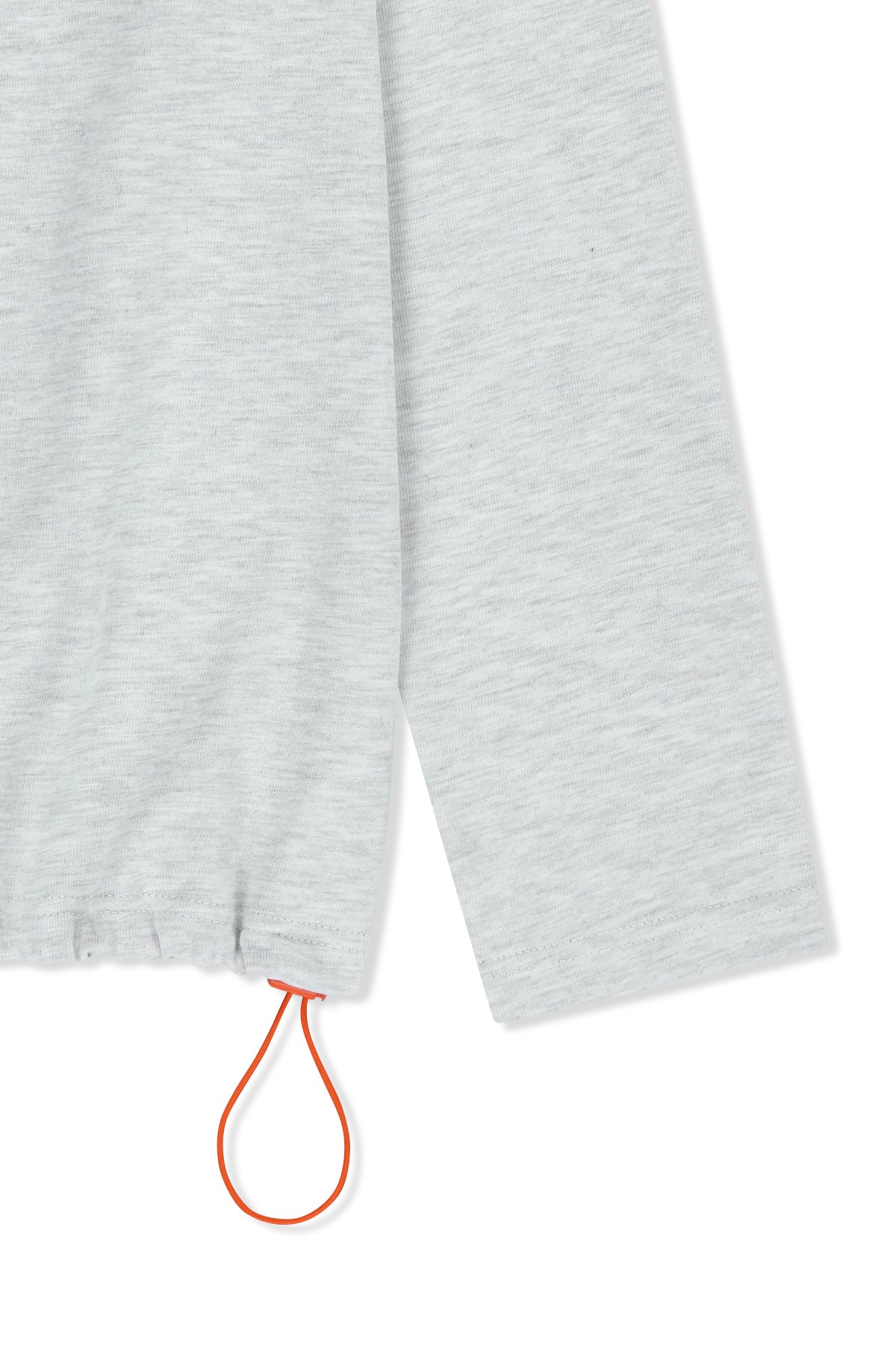 Matin Kim - Color Block Hoody Quarter Zip Up (Light Grey) product image 4 | TRAB K-Fashion Australia