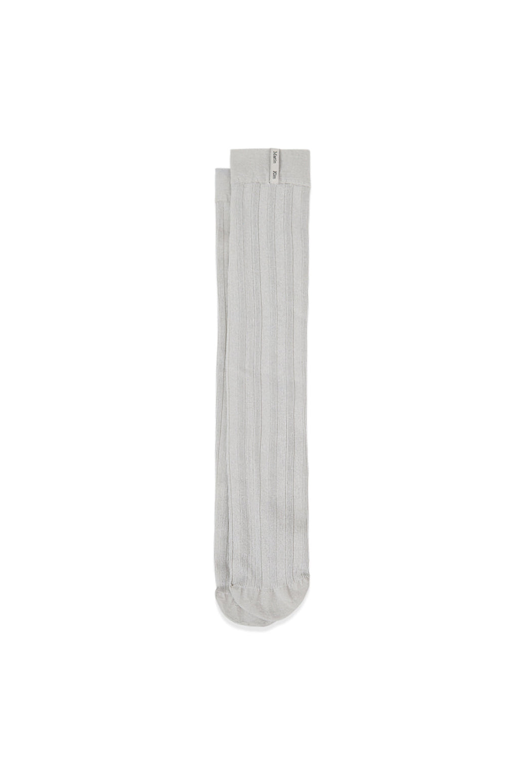 Matin Kim - Metal Ribbed Stocking Socks (Ivory) product image 4 | TRAB K-Fashion Australia