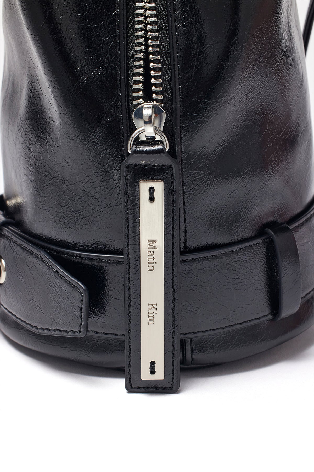 Matin Kim - Belted Mini Bucket Bag (Black) product image 4 | TRAB K-Fashion Australia