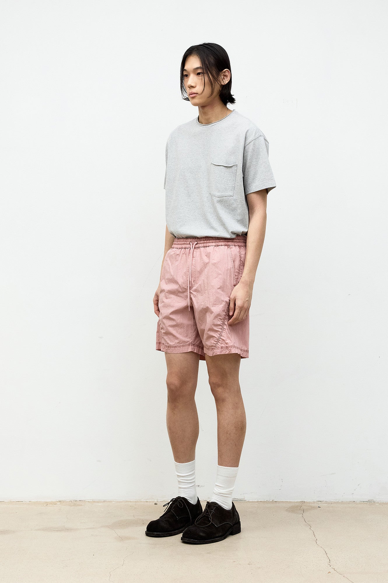 Coor - Low Cut Regular Fit T-Shirt (Melange Gray) product image 3 | TRAB K-Fashion Australia
