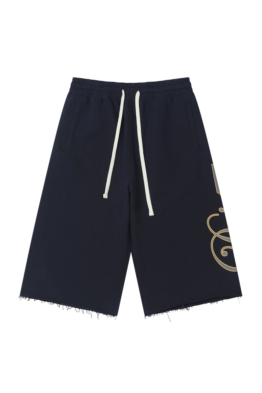 Deinet - Dn Script Sweat Bermuda Pants (Navy) product image 9 | TRAB K-Fashion Australia