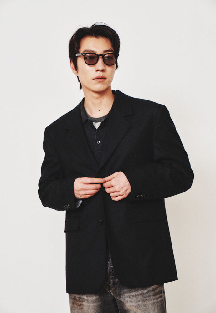 Art if acts - 2 Button Wool Blazer (Black) product image 6 | TRAB K-Fashion Australia