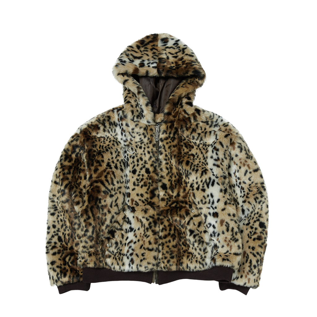 Thug Club - TC Leopard Fur Jacket (Yellow/Black) product image 1 | TRAB K-Fashion Australia