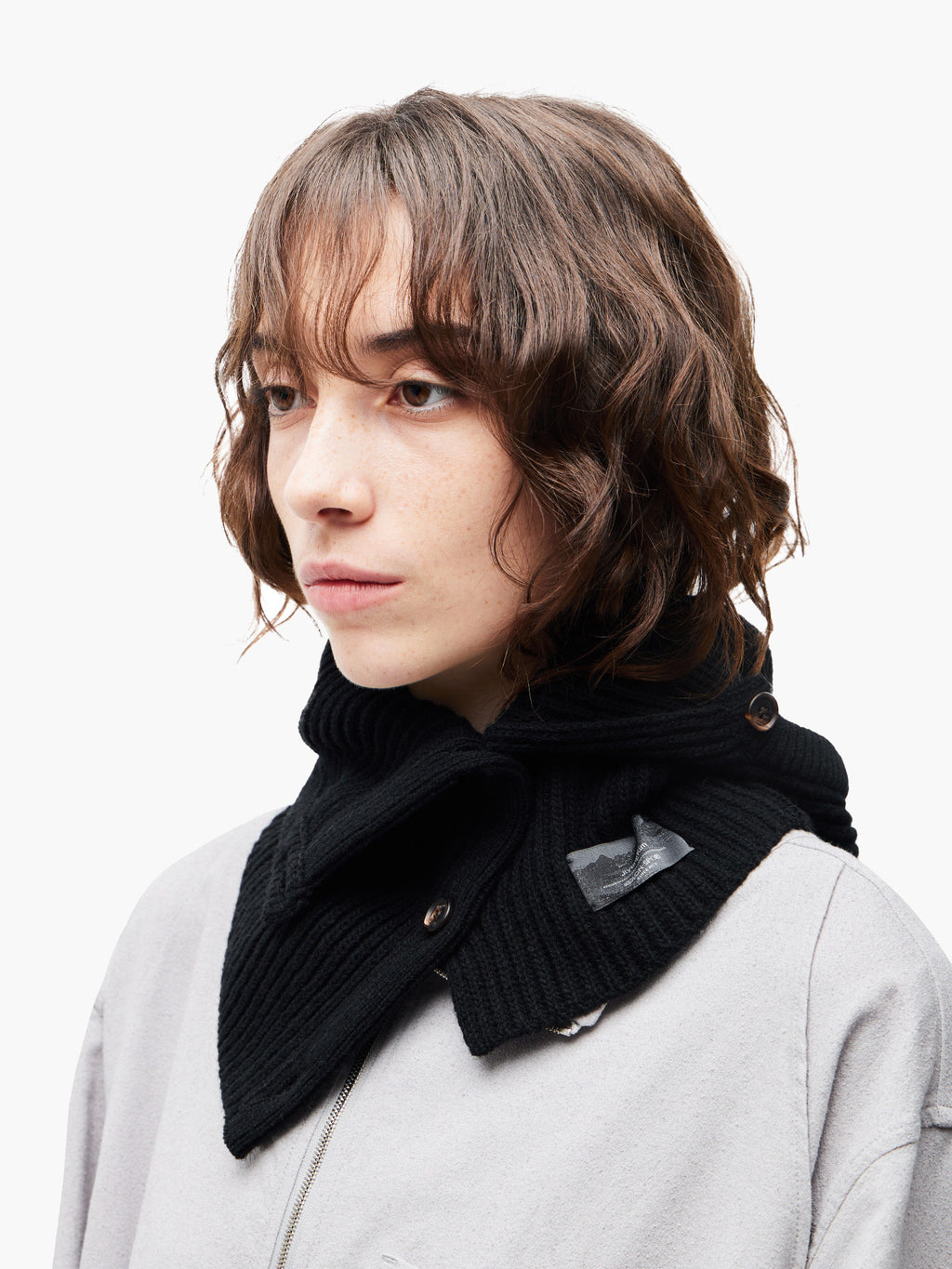 Jiyong Kim - Button Closure Balaclava (Black) product image 5 | TRAB K-Fashion Australia