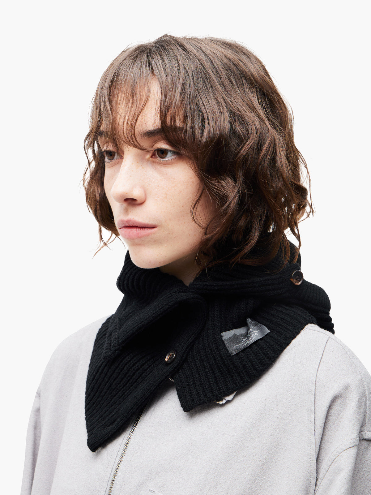 Jiyong Kim - Button Closure Balaclava (Black) product image 5 | TRAB K-Fashion Australia