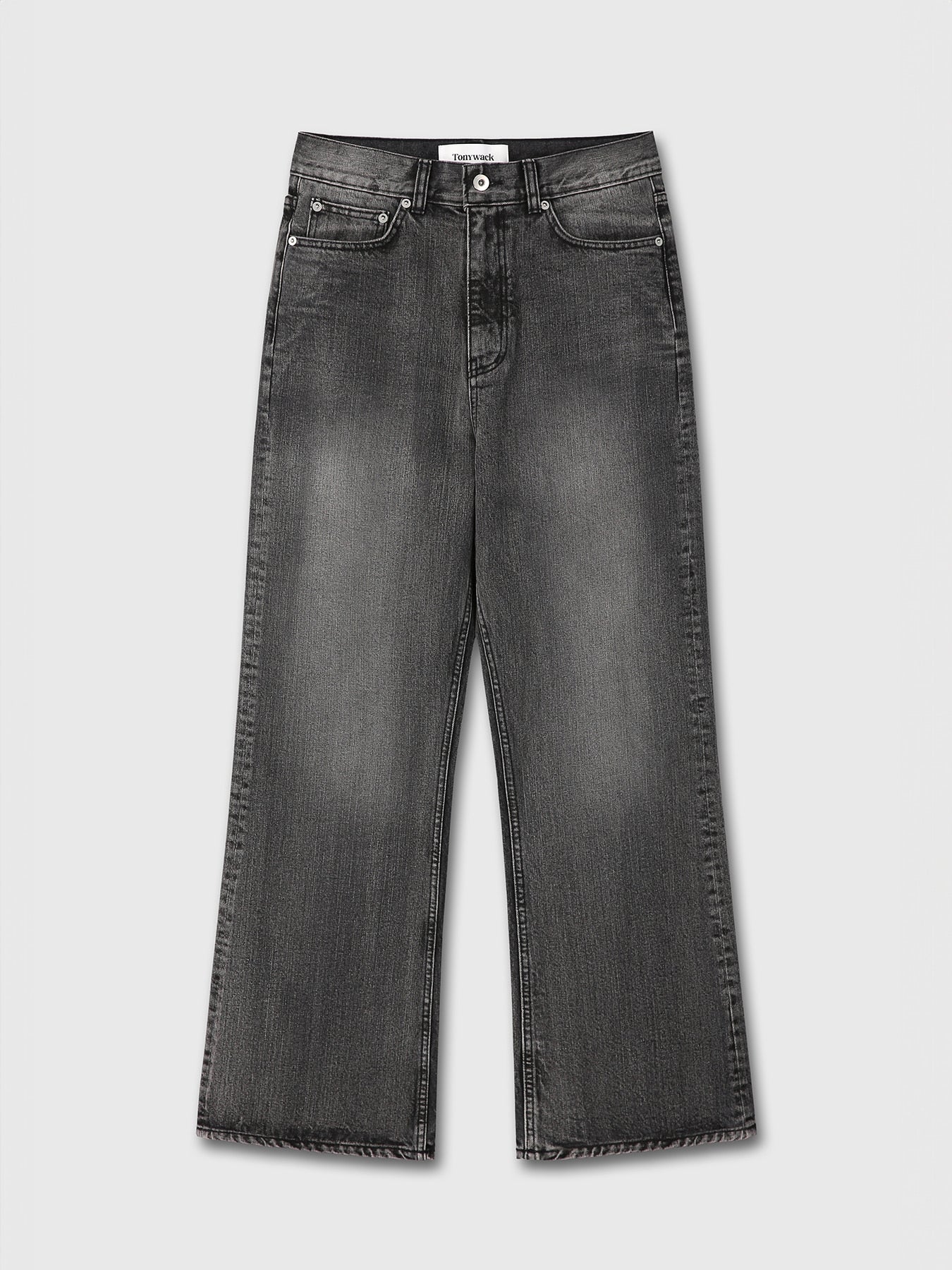 Tonywack - Loose Flared-Leg Denim Jeans (Washed Black) product image 9 | TRAB K-Fashion Australia