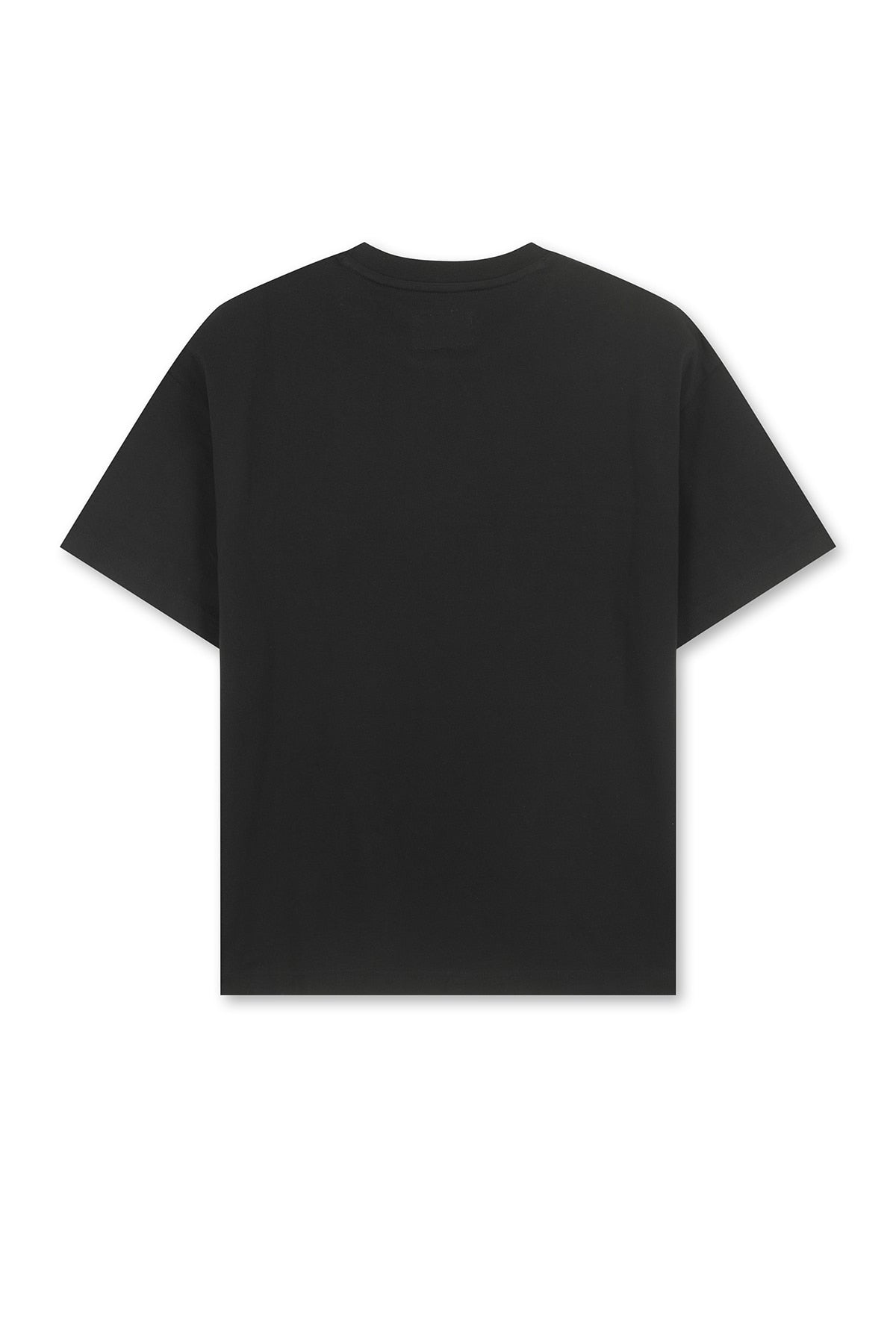 Matin Kim - [Pre-Order – Ships June 24] Matin Kim Logo Cutted Layered Top (Black) product image 5 | TRAB K-Fashion Australia
